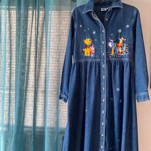 Disney denim long dress